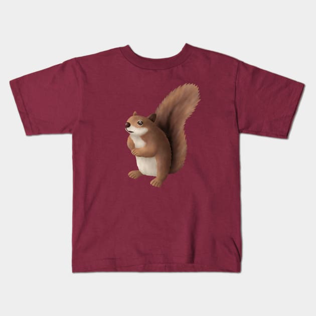 Squirrel Kids T-Shirt by CleanRain3675